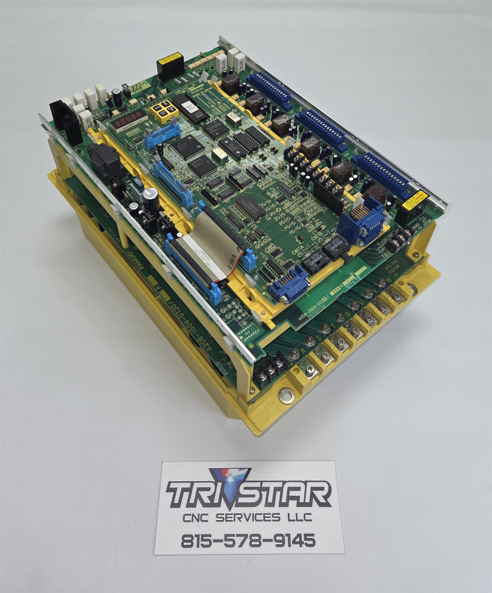 A06B-6064-H306#H521 SPINDLE AMP AC SP-6S SERIAL